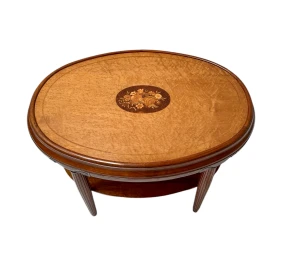 French Art Deco Walnut Center Table, 1930s